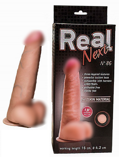 Фаллоимитатор неоскин на присоске REAL Next №86 568603 RU фото 2