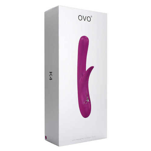 Вибратор K4-8 OVO rabbit фуксия фото 3