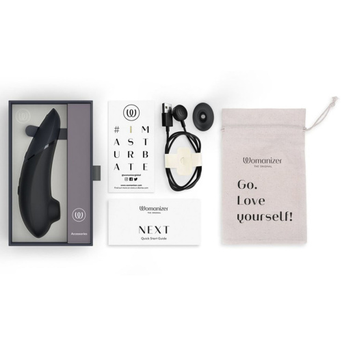 Бесконтактный клиторальный стимулятор Womanizer Next, черный фото 7