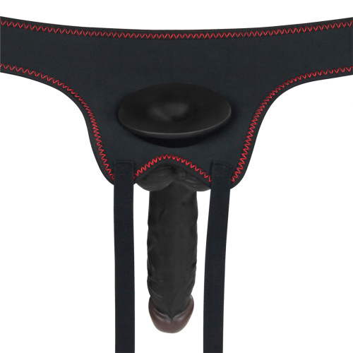 Страпон Vibrating Easy Strapon Set 7.5' Черный 715127 LV фото 15