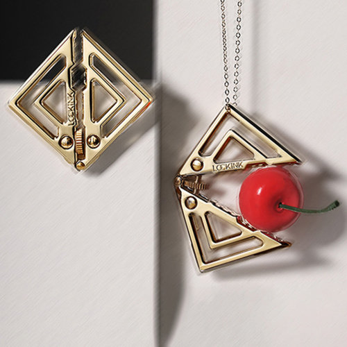 Дизайнерские зажимы на соски с подвеской LOCKINK  025-А-ZH фото 9