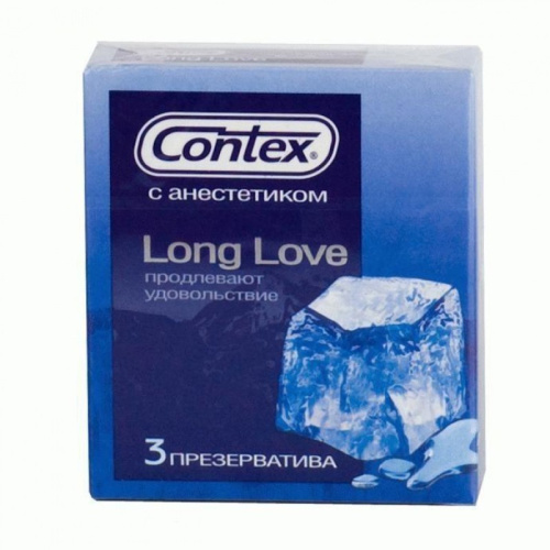 Контекс-3 Long Love с анестетиком для продления удовольствия презервативы