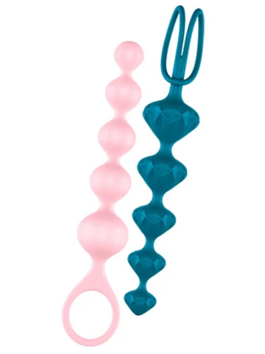 Satisfyer Набор анальных цепочек Beads J01756, pink/turquoise фото 10