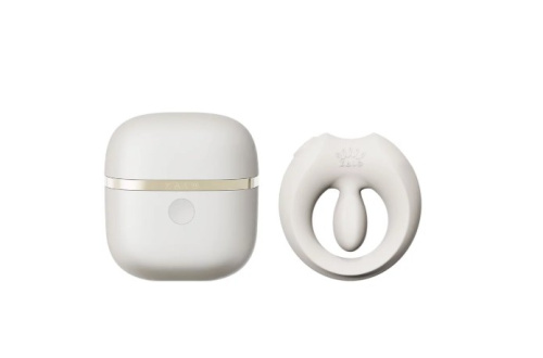 Вибрирующее кольцо ZALO Apis для пар, управляемое через приложение,айвори фото 4