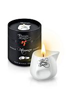 Plaisir Secret Массажная свеча с ароматом кокоса Massage Candle Coconut, 80 мл
