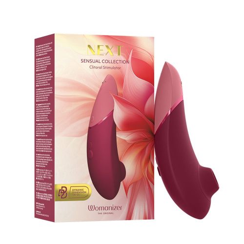 Бесконтактный клиторальный стимулятор Womanizer Next бордовый