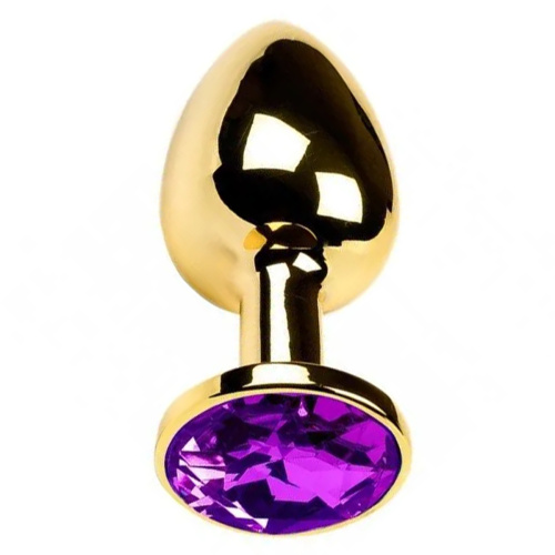 Мини-плаг с кристаллом цвета фиолетовый Rosebud S 004 RY фото 2