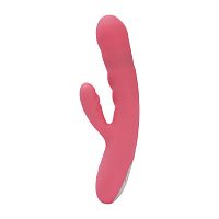 Avery Возвратно-поступательный вибратор со стимулятором клитора, розовый