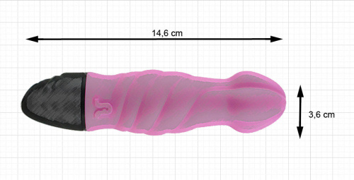 Мини вибратор "Tornado", розовый фото 3