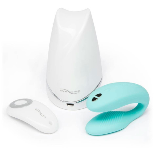 We-Vibe Вибратор для пар из силикона Sync 7.5 cм, голубой фото 14