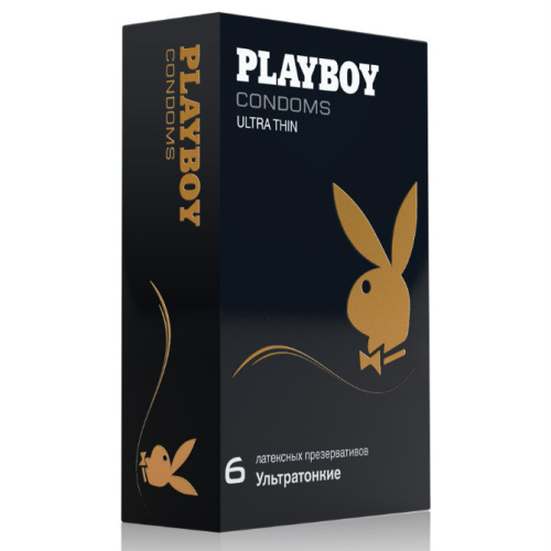 Презервативы Playboy Ultra Thin ультратонкие, 6 шт.