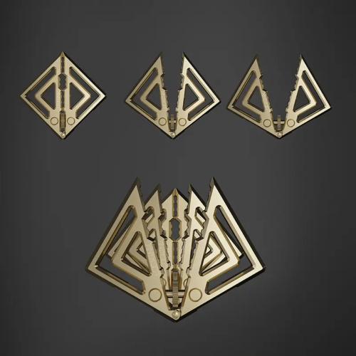 Дизайнерские зажимы на соски с подвеской LOCKINK  025-А-ZH фото 6