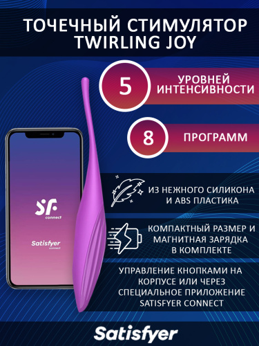 Twirling Joy Универсальный точечный стимулятор, фуксия фото 2