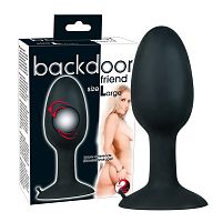 Анальная пробка большая со смещенным центром тяжести 