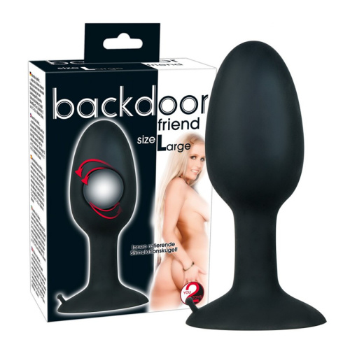 Анальная пробка большая со смещенным центром тяжести 