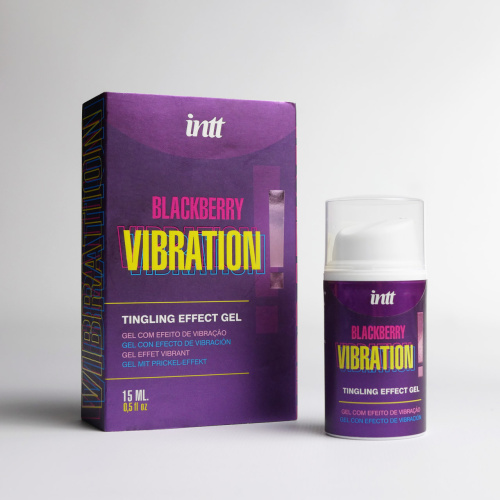 Жидкий интимный гель с эффектом вибрации BLACKBERRY, 15 мл
