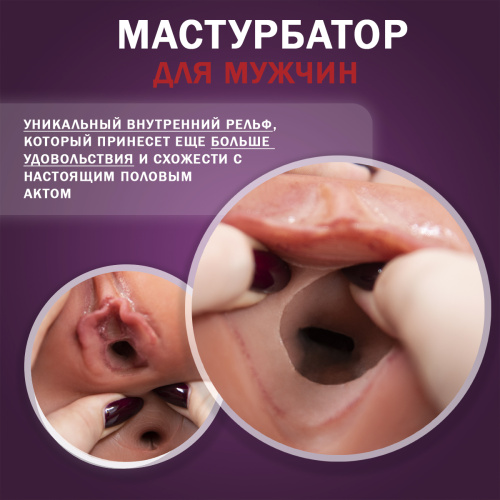 Мастурбатор вагина-анус с подогревом фото 8
