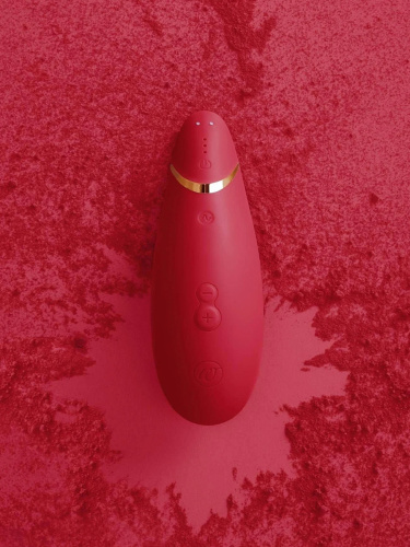 Womanizer Стимулятор клиторальный бесконтактный Premium, красный/золотой фото 9