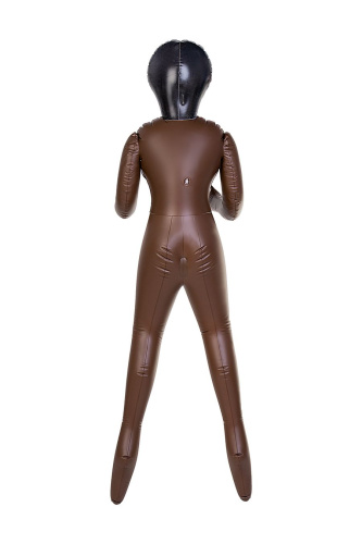 Кукла надувная Michelle, негритянка, с тремя отверстиями, 160 см фото 2