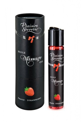 Plaisir Secret Массажное масло с ароматом клубники Huile Massage oil Strawberry
