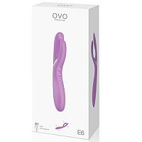 Вибратор rabbit перезаряжаемый розовый E6-6 OVO