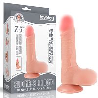 Фалоимитатор реалистик 7.5'' Sliding Skin Dual Layer Dong Flesh 317204 LV