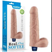 Перезаряжаемый реалистичный вибратор REAL SOFTEE