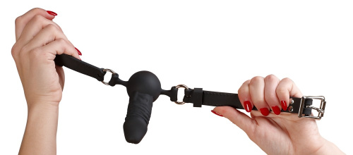 Кляп с наружним фаллоимитатором Silikon-Knebel 24916211001 фото 3