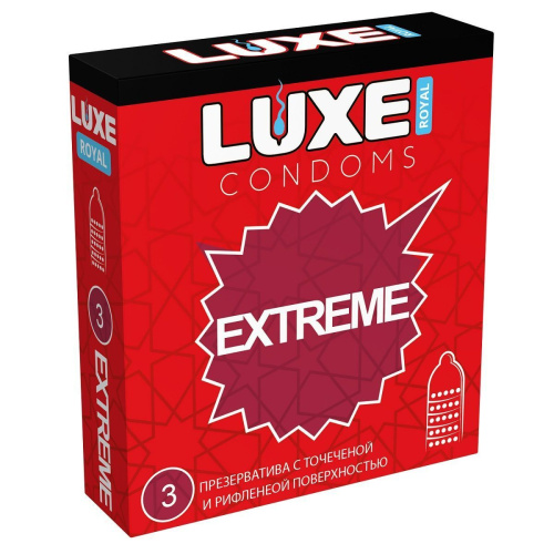 Презервативы LUXE ROYAL Extreme 3шт