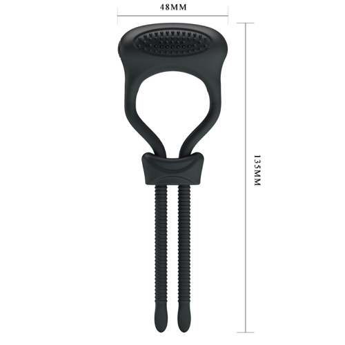 Эрекционное кольцо лассо с вибрацией 210138  фото 6