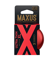 Презервативы MAXUS Ultra thin XL ультратонкие, увеличенные, 3 шт.
