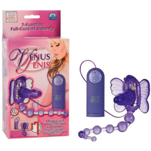 Стимулятор клитора на ремешках, с пультом, фиолетовый фото 3