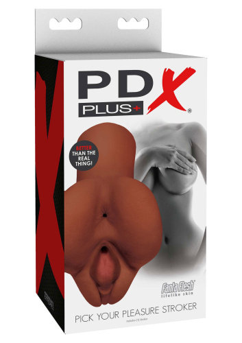 Мастурбатор вагина и анус PDX Plus Pick Your Brown 608-29 RD