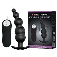 040039 Анальная цепочка с пультом управления 12 ф-ций