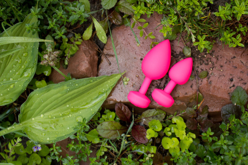 Анальная пробка с вибрацией "Gplug", размер S, розовая+Toy cleaner фото 4