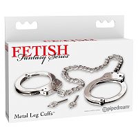 3807-00 PD / Фиксация для ног с длинной цепочкой Metal Leg Cuffs - Silver