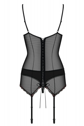 Корсет и трусики " Musca " S/M черный фото 8