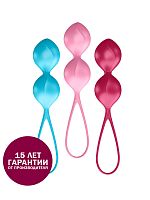 Набор вагинальных шариков "Satisfyer Balls C03 Double", ассорти цветов