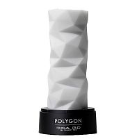 Tenga 3D Мастурбатор Polygon (TNH-004), белый/черный