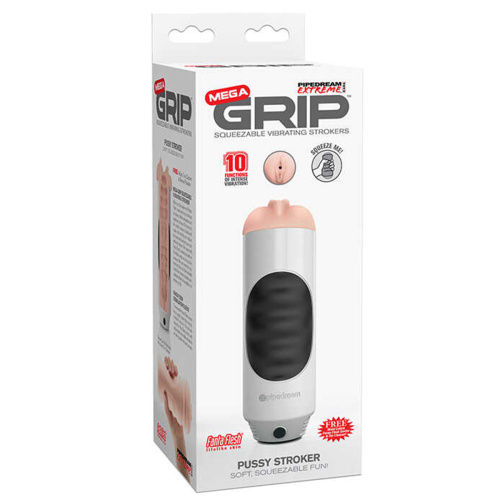 Мастурбатор вагина Mega Grip Vibrating Stroker Pussy фото 6