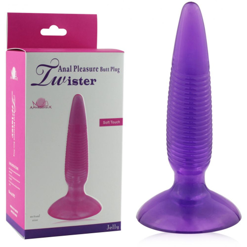 Анальный плаг "Twister" Фиолетовый