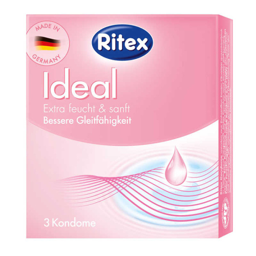 Презервативы Ritex Ideal-3 экстрамягкие с дополнительной смазкой