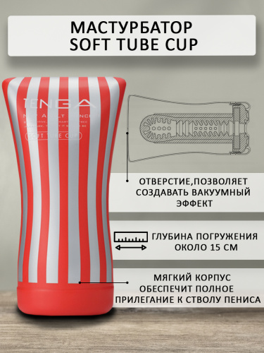 Мастурбатор Tenga Soft Tube Cup 102 TOC фото 3