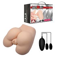 BM-009173Z-1 / Мастурбатор вагина и анус с вибрацией Crazy Bull Vagina and Anal