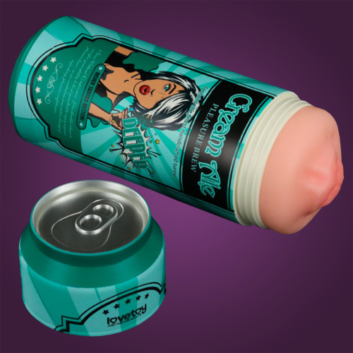 Мастурбатор-ротик в форме пивной банки Pleasure Brew Cream Ale 250025 LV  фото 9
