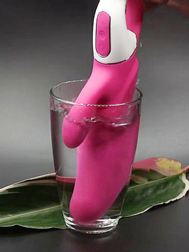 Satisfyer Вибратор из силикона Mr. Rabbit с клиторальным отростком 22.1 см, розовый фото 6