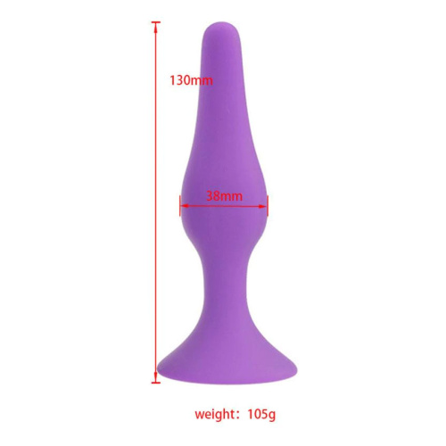 Анальная пробка силиконовая  XL 006 RYH фото 3