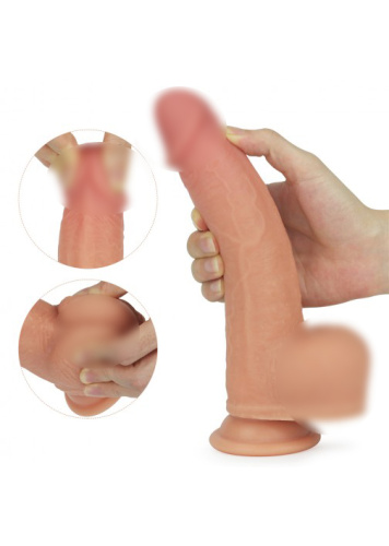 Ротатор на присоске Rotating Nature Cock Anthony, телесный 4032 LV фото 3