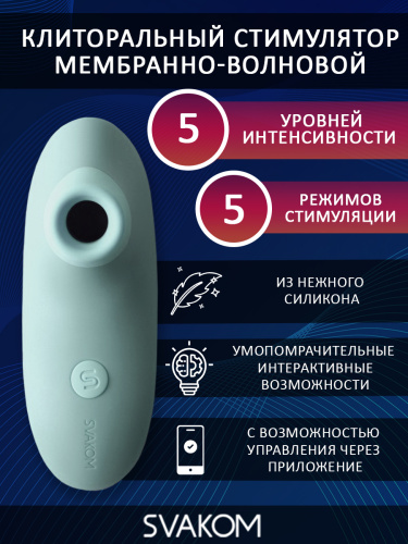 Pulse Lite Neo mint мембранно-волновой клиторальный стимулятор фото 2