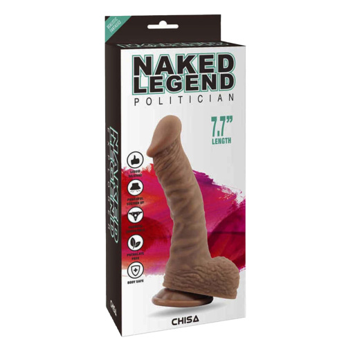 Фаллоимитатор на присоске с мошонкой Naked Legend Politician 7.7101767324 фото 4